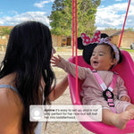 Disney Minnie Mouse 2-in-1 Outdoor Swing by Delta Children – for Babies and Toddlers – Full Bucket Seat