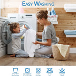 PlushDeluxe Premium Bamboo Mattress Protector – King Size, Waterproof, & Ultra Soft Breathable Noiseless Washable Bed Mattress Cover for Comfort & Protection - White