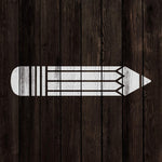 Pencil Craft Stencil - School Stencils, Engage Minds with Creative Educational Stencil Projects
