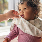aden + anais Silky Soft Bamboo Viscose Burpy Bib – Multi-Use, Absorbent 4-Layer Burp Cloth and Full-Coverage Snap-Closure Baby Bib in One, 22.5” X 11”, 2-Pack, French Floral