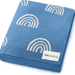Baby Swaddle Blanket - 100% Luxury Cotton Knit Soft Cozy Lightweight Unisex Receiving Stroller Quilt Blanket for Shower Gift Registry for Newborns Infants Toddlers (Sheep - Khaki)