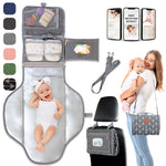 Portable Changing Pad for Baby Shower Gifts & New Mom Gifts, Travel Diaper Changing Pad for Newborn, Large Waterproof Baby Changing Mat, Foldable & Detachable Diaper Changing Station by Pillani