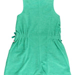 RuffleButts Girls Terry Cover-Up Romper - Bright Green, 2T