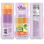 Plum Organics Mighty Puffs Organic Baby Food - Carrot and Broccoli - 1.85 oz Canister - Ancient Grains and Chickpea Snacks
