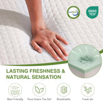 EGOHOME 5 Inch Twin Mattress for Kids, Memory Foam Mattress with Cooling Green Tea Gel, Relieve Pressure with Medium Firm Support, CertiPUR-US Certified, 75''L x 38''W, White