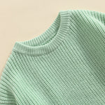 Toddler Baby Girls Loose Long Sleeve Knit Sweaters Warm Pullover Top Fall Winter Clothes Outfits