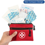 Swiss Safe Kids First Aid Kit for Kids 64 Pieces - for Travel, Home & Car Emergency Kit, Baby & Toddler First Aid, Small Portable Kit, 2 Pack