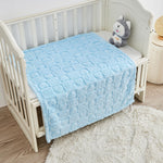 Sherpa Fleece Baby Blanket Heart Checkered Blanket, Ultra Soft Fluffy Premium Baby Blankets for Boys Girls, Cozy Infant Toddler Newborn Receiving Blankets for Crib Stroller 30”×40” (Blue)