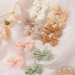 doboi 60PCS 2'' Baby Hair Clips Small Bows Fully Lined Grosgrain Boutique Solid Ribbon Mini Bows for Girls Teens Infants Kids Toddlers Newborn