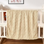 Sherpa Fleece Baby Blanket, Ultra Soft Fluffy Premium Baby Blankets for Boys Girls, Cozy Infant Toddler Newborn Receiving Blankets for Crib Stroller 30”×40” (Cream)