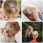FANCY CLOUDS Hair Clips for Girls Women Toddler Baby,Assorted 20Pcs Flower Fabric Fully Lined Small Alligator Clips Hair Accessories for Teens Child Kids Gifts