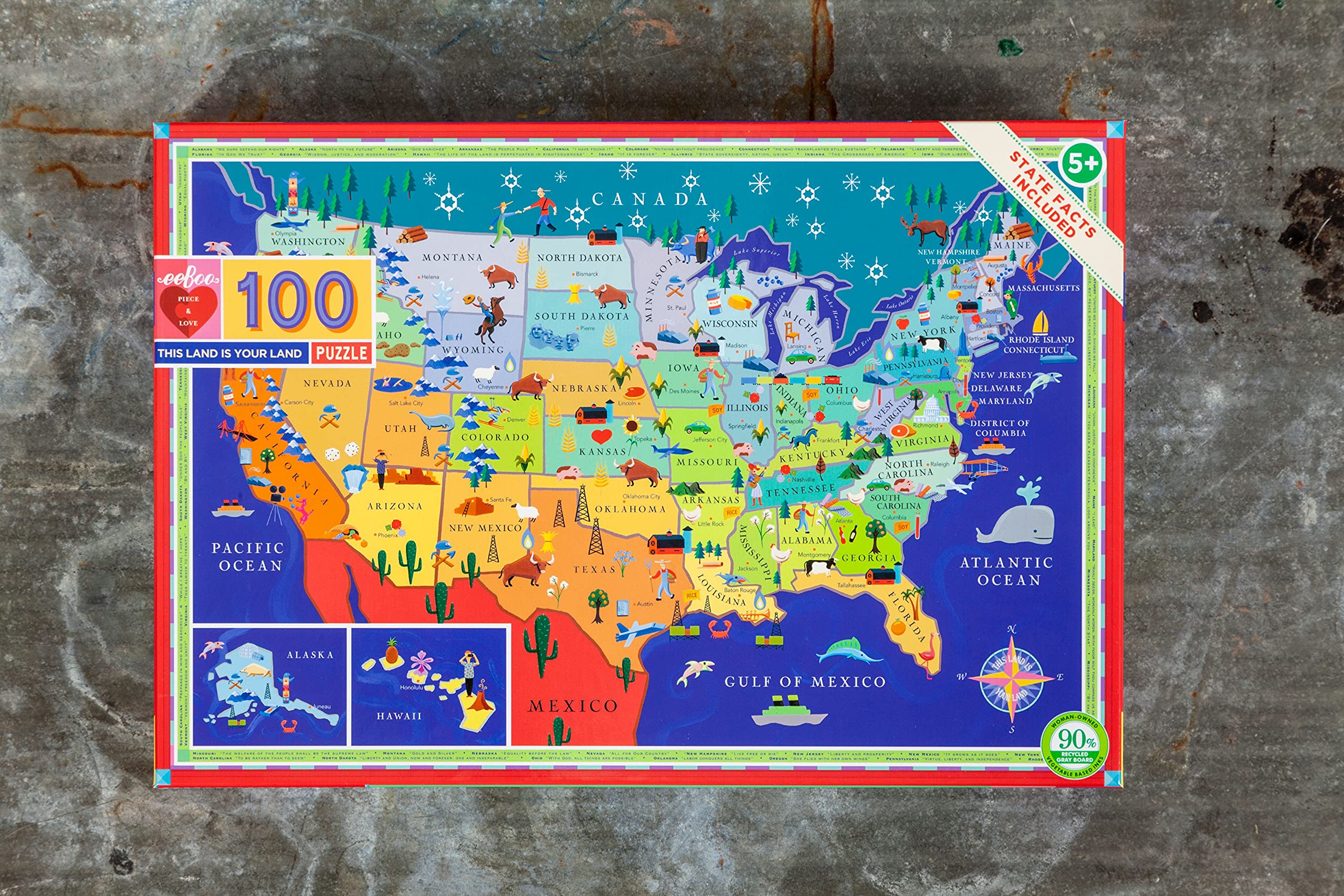 Baby Eeboo eeBoo 100 Piece Puzzle for Kids - This - Jigsaw Puzzles - eeBoo - Baby ...