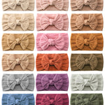 jollybows 18pcs Baby Nylon Headbands Hair Bow Elastics Hairbands Hair Accessories for Baby Girls Newborn Infant Toddlers Kid