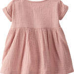 little planet by carter's baby-girls Baby & Toddler Girls' Organic Cotton Dress, Dusty Rose, 3M