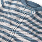 little planet by carter's Boy Sleep and Play made with Organic Cotton, Blue Stripe, 3M