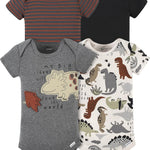 Gerber Baby Boys' 4-Pack Short Sleeve Onesies Bodysuits