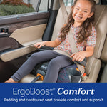 Chicco GoFit ClearTex Plus Backless Booster Car Seat, Latch Attachment, Quick-Release Latch Removal, Portable Car Booster Seat for Children at Least 4 Years Old and 40-110 lbs, Tropic/Green