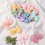 doboi 40PCS 2'' Baby Hair Bows Clips Fully Lined Grosgrain Boutique Solid Ribbon Mini Bows for Girls Teens Infants Kids Toddlers Newborn