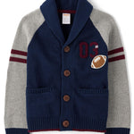 Gymboree,Boys,and Toddler Long Sleeve Cardigan Sweaters,Varisty Tidal,7
