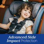 Chicco MyFit ClearTex 2-in1 Harness Booster Car Seat, 5-Point Harness Car Seat and High Back Booster, for Children 26.5-100 lbs, Obsidian/Black