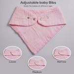 LILY O LAUREL Muslin baby bandana bibs for drooling and teething, 100% cotton, Baby bibs for boys and girls, Muslin Bibs, Drool Bibs – Pack of 8