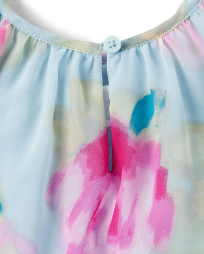 The Children's Place,Baby-Girls,and Toddler Dressy Dress, Short SleeveChiffon Floral,18 Months,24 Months