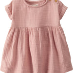 little planet by carter's baby-girls Baby & Toddler Girls' Organic Cotton Dress, Dusty Rose, 3M