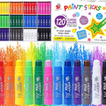 TBC The Best Crafts Paint Sticks,12 Classic Colors, Washable, Non-toxic, Tempera Paint Sticks for Kids and Students
