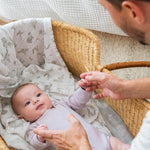 aden + anais Boutique Organic Cotton Muslin Swaddle 2 Pack, Breathable Baby Receiving Blanket, Soft and Lightweight Wrap, Diaper Bag Must Have, Map The Stars