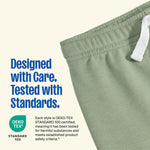 Garanimals Baby & Toddler Boy Solid Jogger Pants - Machine-Washable Kid's Clothes - Size 3T - Black, Dark Green, Dark Greige, Light Grey - 4 Pack