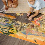 Melissa & Doug African Plains Safari Jumbo Jigsaw Floor Puzzle (100 pcs, Over 4 feet Long)