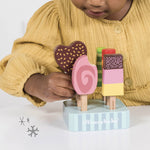 Le Toy Van Honeybake Collection Ice Lollies Set Premium Wooden Toys for Kids Ages 3 Years & Up (TV284)