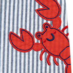 Little Me Clothes for Baby Boys' Lobster Sunsuit and Hat, Blue Lobster, 12 Months