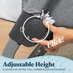 Baby Delight Beside Me Dreamer Bassinet | Bedside Sleeper | 6-Position Height Adjustment | Charcoal Tweed