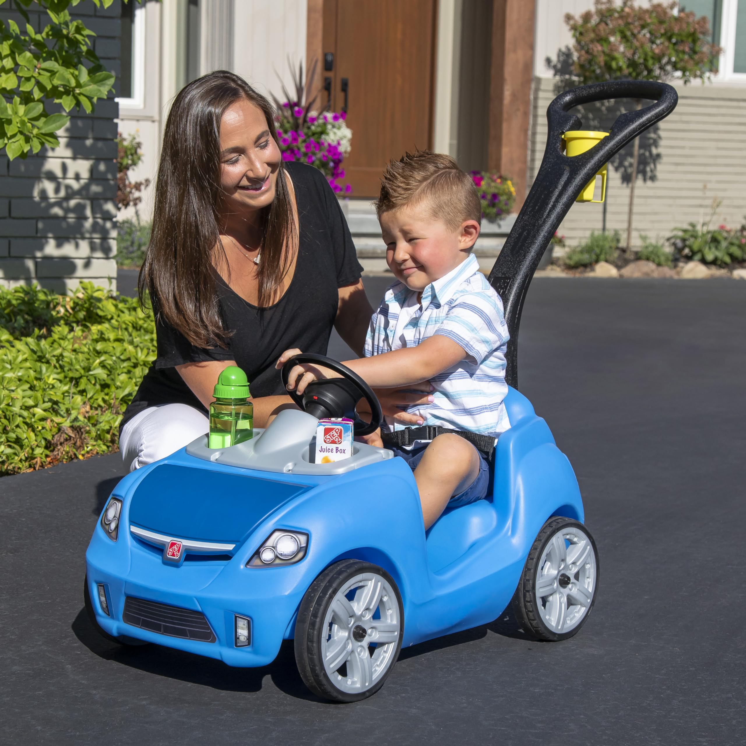 Step2 Whisper Ride II Kids Push Car, Ride-On - Push & Pedal Riding ...