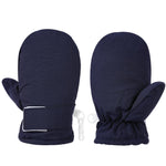 Urban Virgin Infant Baby Toddler Kids Winter Mittens Lined Fleece Warm Waterproof Ski Snow Gloves For Boys Girls 2 Pairs Grey&Navy Blue 6-24 Months