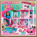 Barbie DreamHouse, Doll House Playset with 75+ Pieces Including Toy Furniture & 3-Story Pool Slide, Pet Elevator & Puppy Play Areas