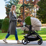 Evenflo Shyft Intuiti+ Stroller with Green & Gentle Fabric (Travertine)