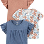 Simple Joys by Carter's Girls' Short-Sleeve Shirts and Tops, Pack of 3