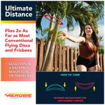 Aerobie Sprint Ring Outdoor Flying Disc, 10 Inches, Yellow