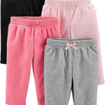 Simple Joys by Carter's Baby Girls' 4-Pack Fleece Pants