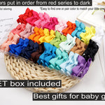 CÉLLOT Baby Hair Clips 50 Pieces 25 Colors in Pairs Baby Girls Fully Lined Bows Hair Pins Tiny 2" Hair Bows Alligator Clips for Girls Infants Toddlers