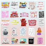 Eoaod 100 PCS Book Stickers for Kindle, Smutty Bookish Sticker Pack for Adult Readers, Cute Vinyl Decals for Laptop, Water Bottles, Journal, Ebook Book Lovers, Waterproof & Durable, Booktok, Romance