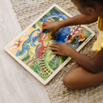 Melissa & Doug Dinosaurs Wooden Jigsaw Puzzle with Storage Tray (24 pcs)