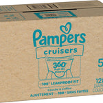 Pampers Diapers - Cruisers 360 - Size 5, 128 Count, Babyproof up to 100% Leakproof Pull-On Diaper