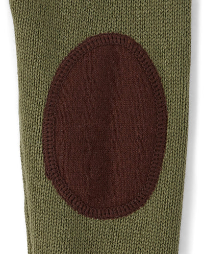 Gymboree,Boys,and Toddler Long Sleeve Embroidered Crew Neck Pullover Sweater,Olive Critters,4 Years
