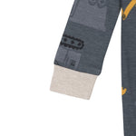 Gerber Baby Boys' 2-Pack Footed Pajamas, Dump Truck Grey, 0-3 Months