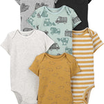 Simple Joys by Carter's Baby Boys' 6-Pack Short-Sleeve Bodysuit