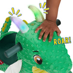 Radio Flyer Jade The Magical Dragon with Interactive Lights and Sounds, Ride On Toy for Toddlers Ages 1-3, Green Dragon Toy for Kids, Medium