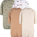Gerber Baby Boy and Girls 4-Pack Sleeper Gown